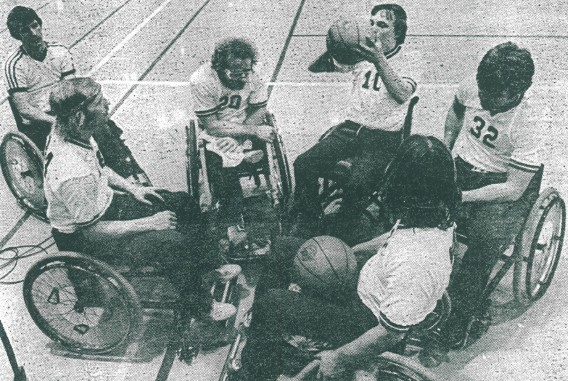 wheelchair basketball team